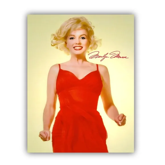 Marilyn Monroe | Art | Marilyn Monroe Red Dress Jump Print 1x85 Premium  Photo Art | Poshmark